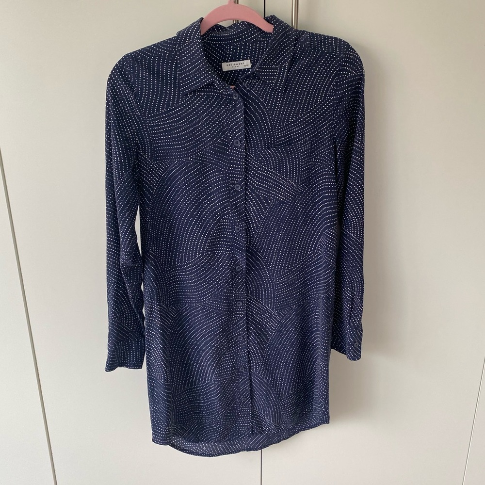 Equipment Silk Shirt Dress - Size XS